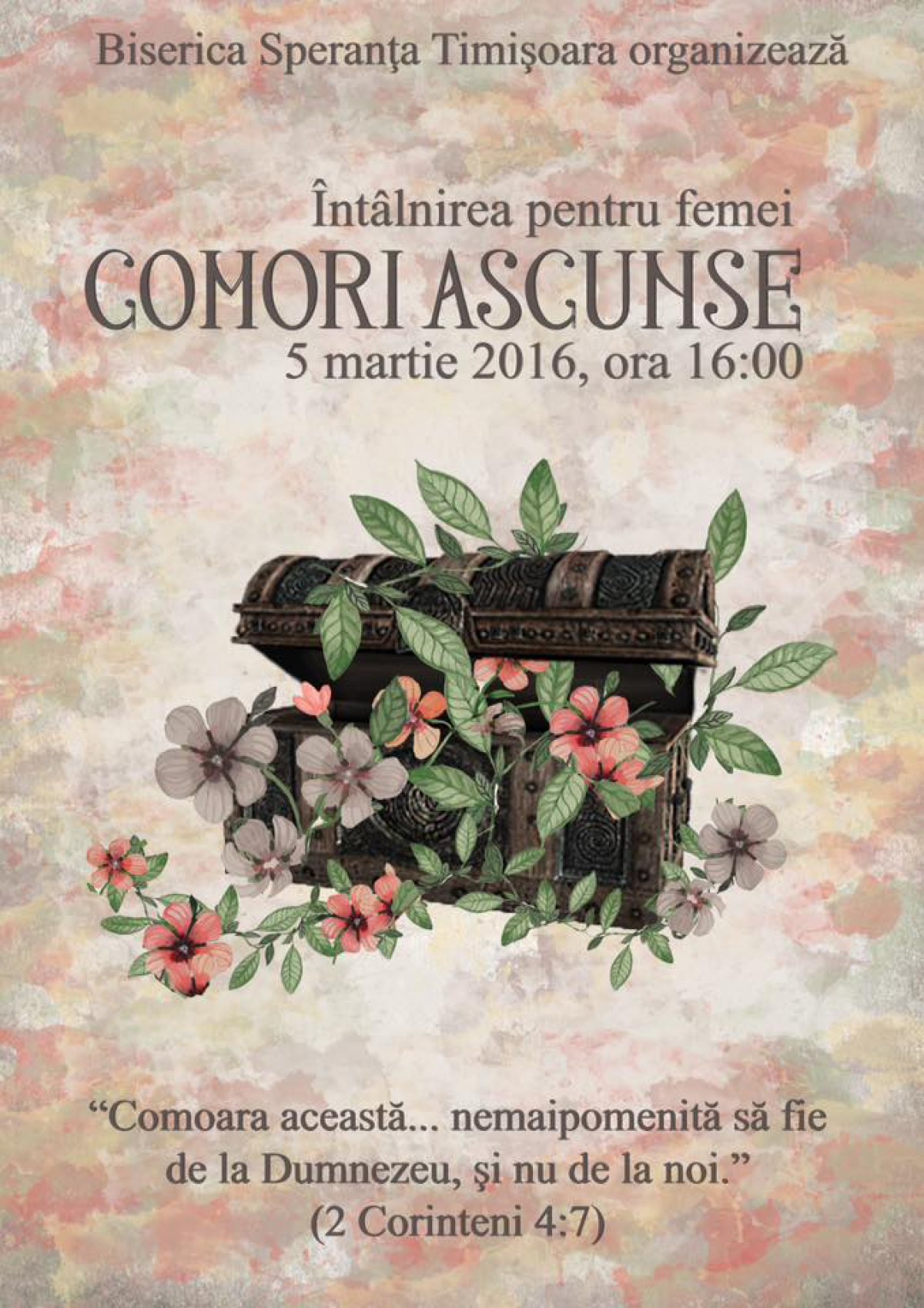 COMORI ASCUNSE - întâlnire pentru femei - Timișoara