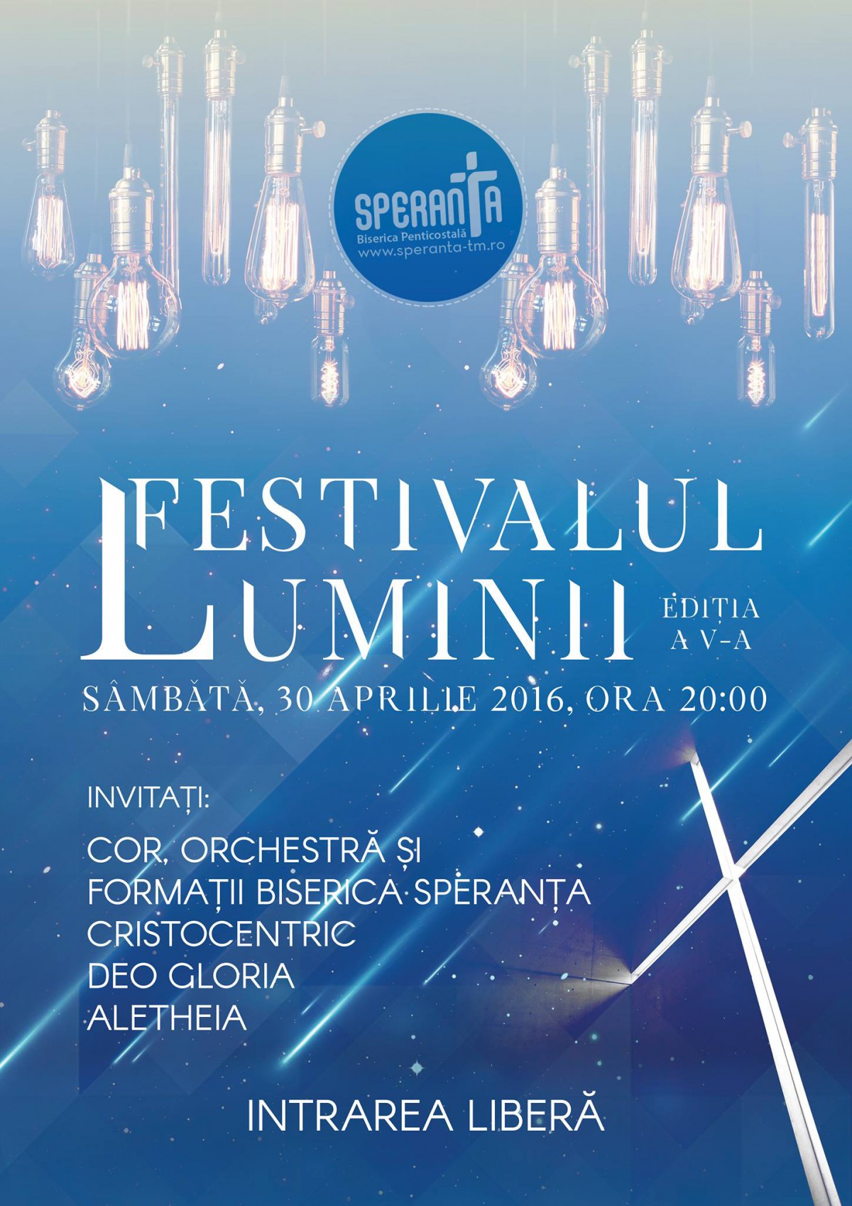 Festivalul luminii - concert în noaptea de înviere