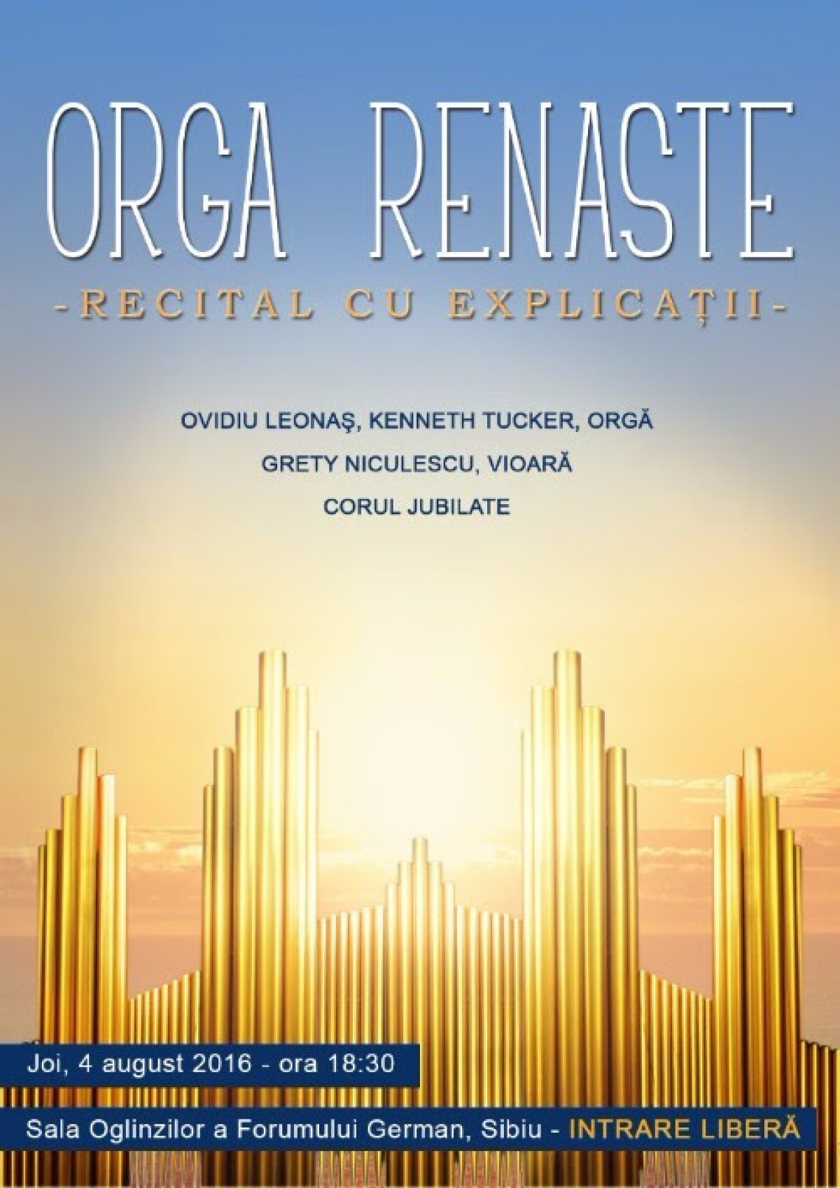 Esti invitat la un concert care iti deschide orizontul!