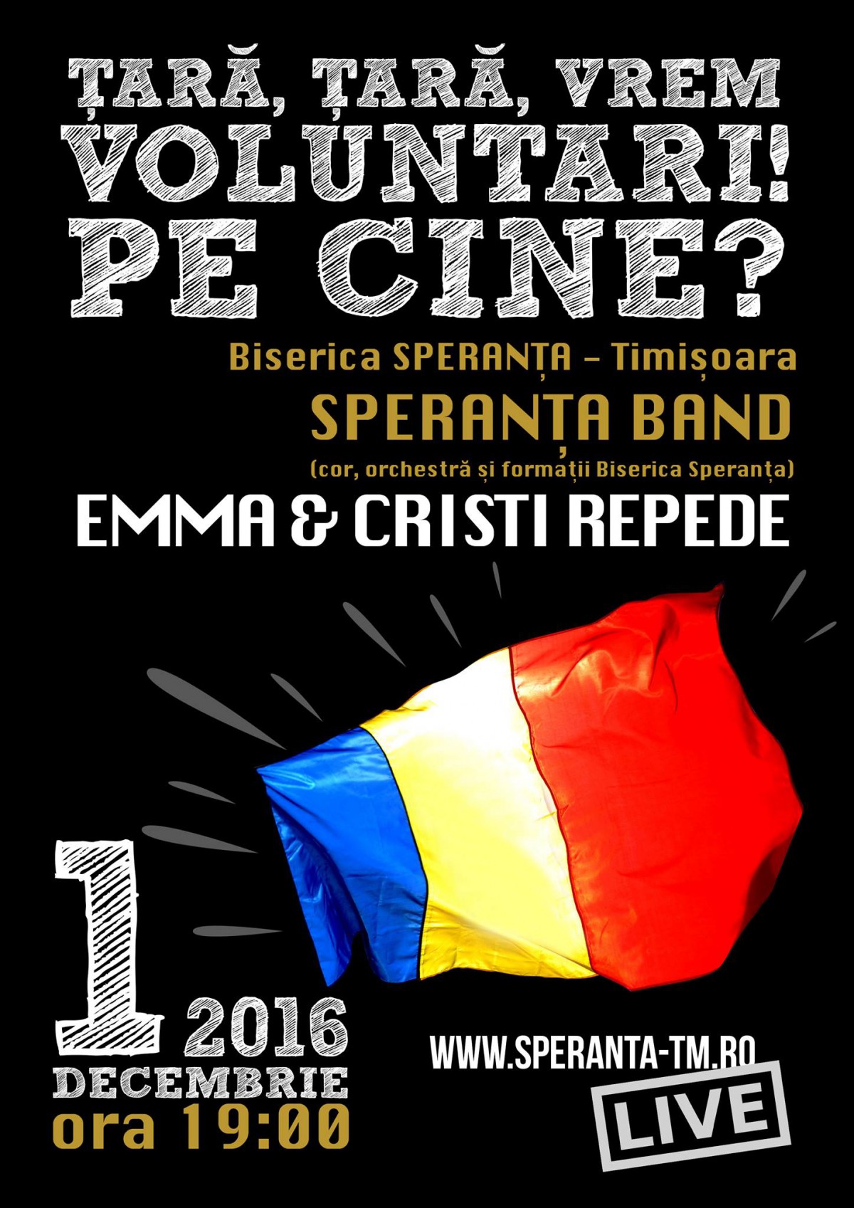 Țară, țară, vrem voluntari! - 1 decembrie - întâlnire tineri