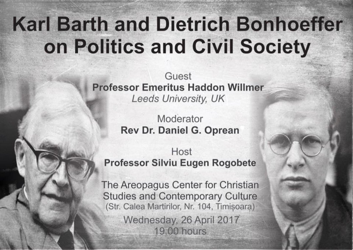 Forum: „Karl Barth și Dietrich Bonhoeffer despre politică și societatea civilă”