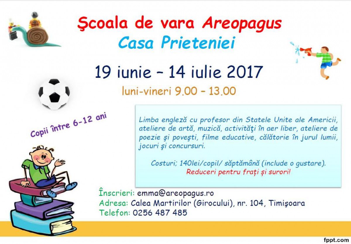Școala de vară Areopagus 2017