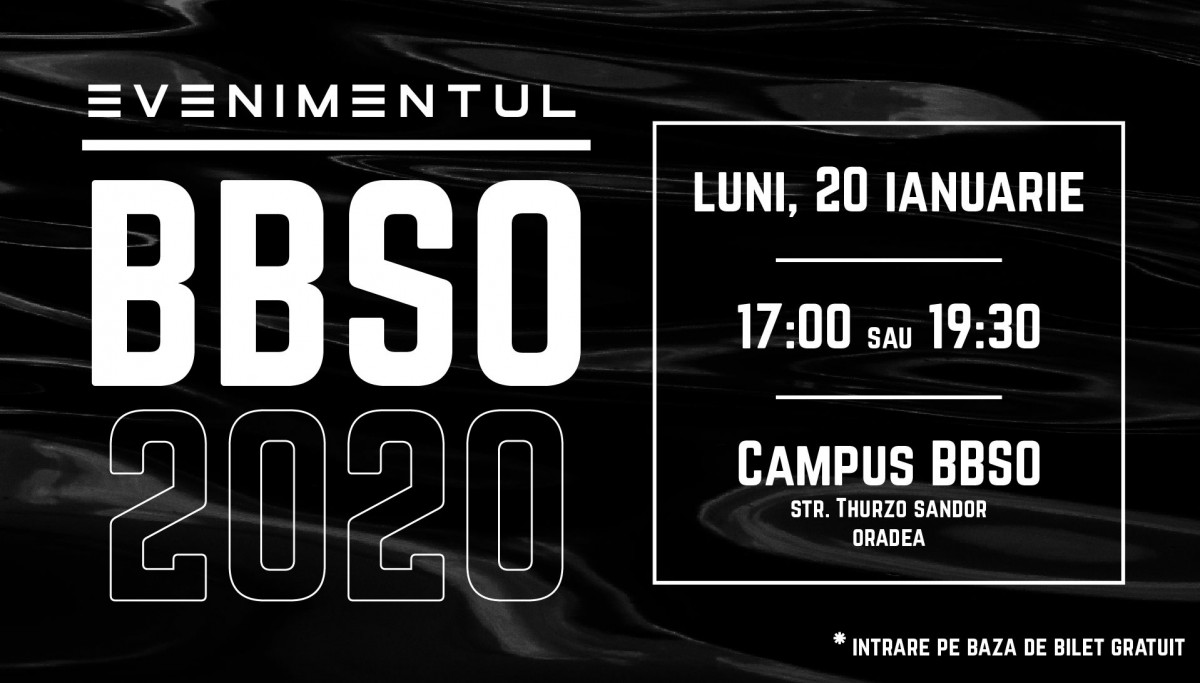 Evenimentul BBSO 2020 - 20 Ianuarie, Oradea