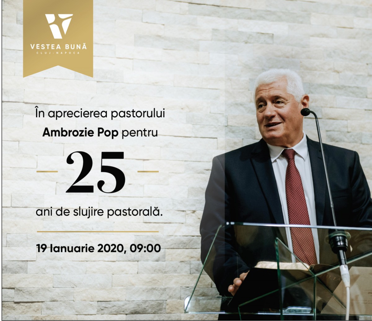 Celebrăm la Biserica Vestea Buna Cluj-Napoca